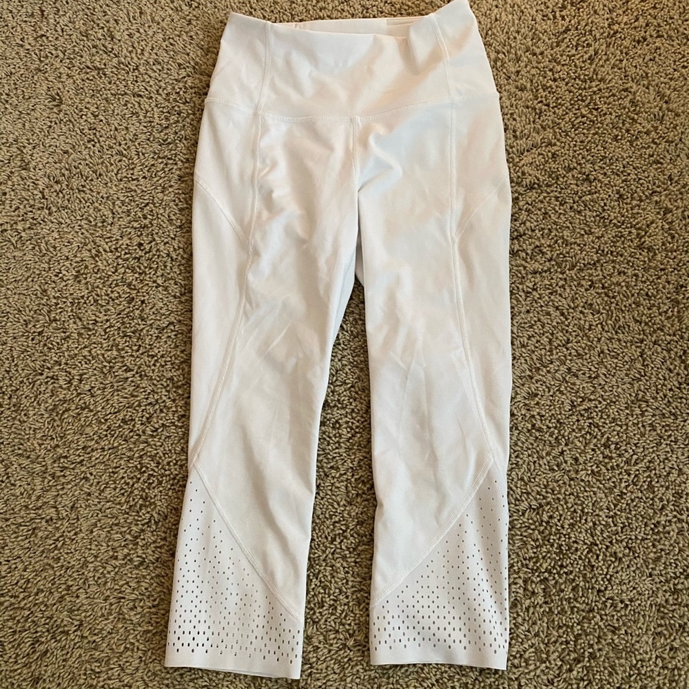 lululemon white cropped leggings